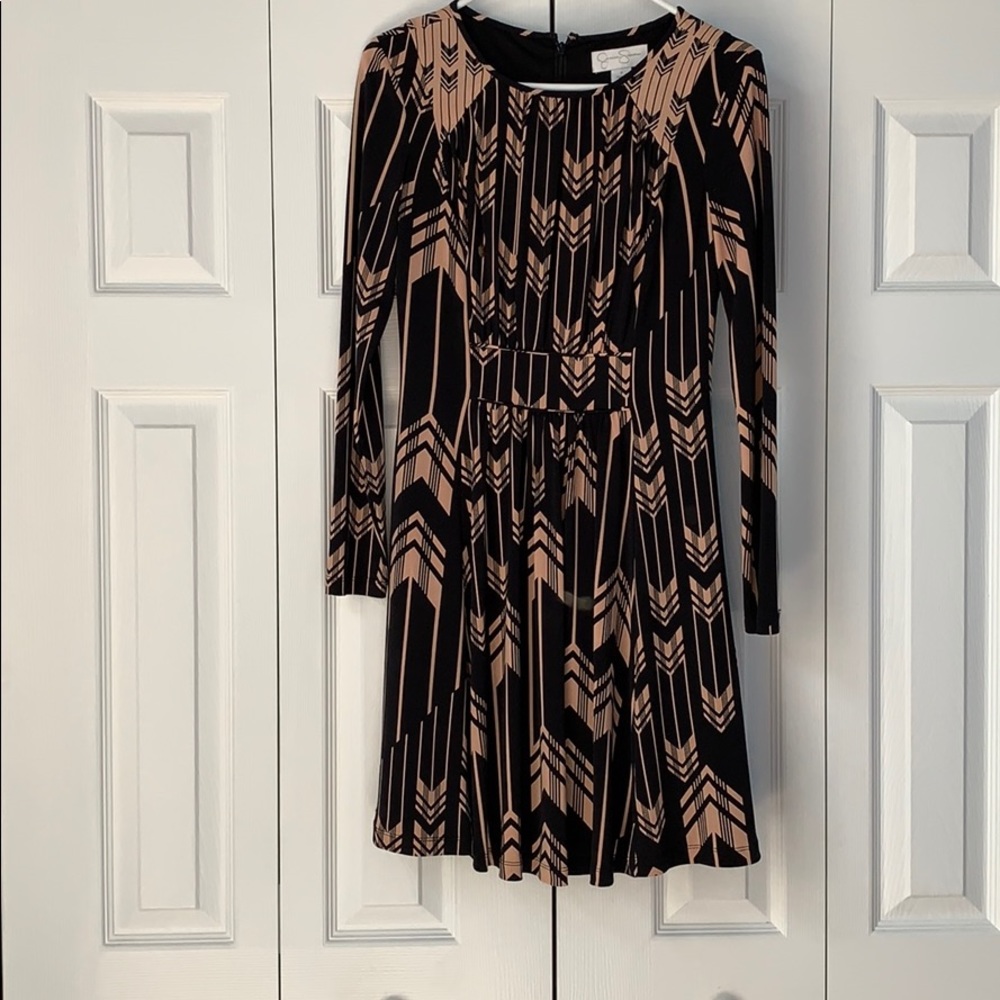 JESSICA SIMPSON Arrowhead Print Dress